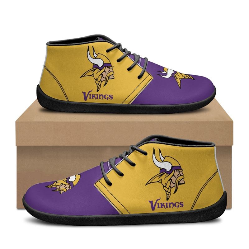 Men's Minnesota Vikings Low Top Sneakers/Shoes 001 (Pls check description for details)